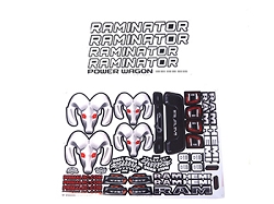Ramnator V3 Monster Truck sticker sheets